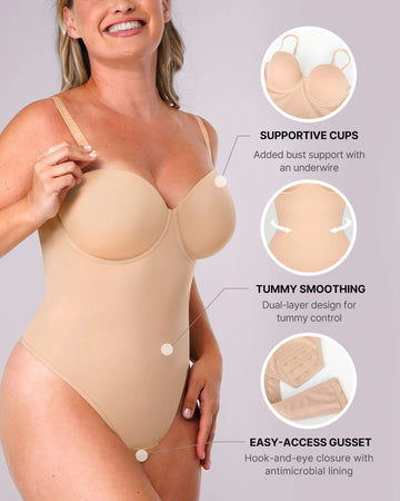Skinova CurveAir™ Strapless Thong Bodysuit