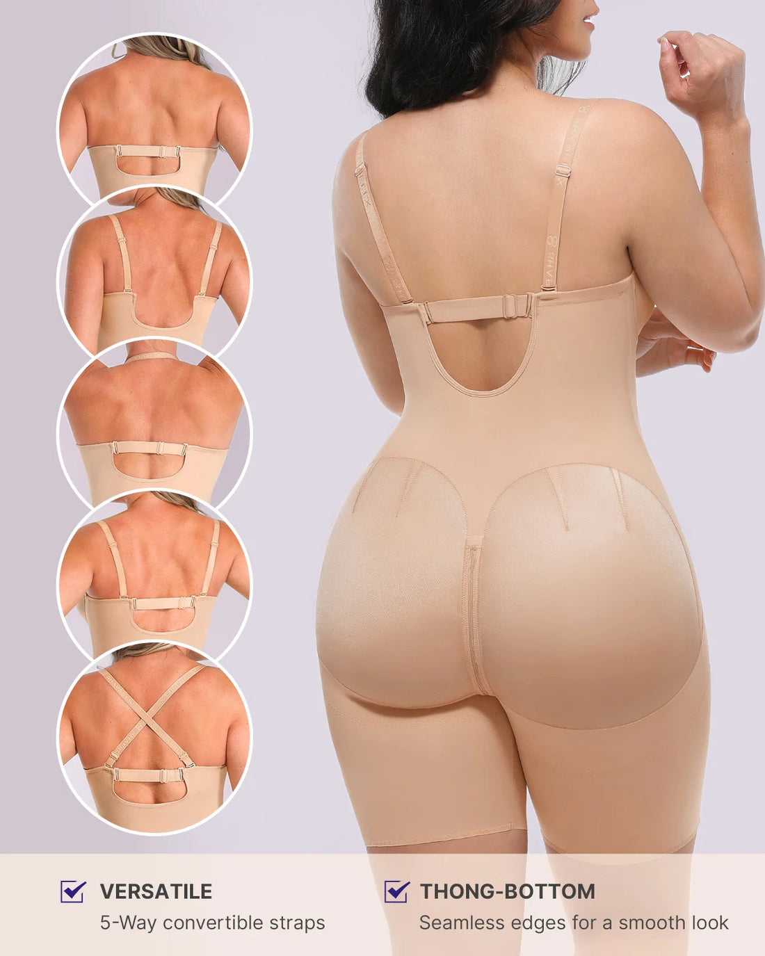 Skinova CurveAir™ Strapless Mid Thigh Bodysuit